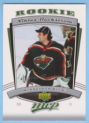 2006-07 Upper Deck MVP Rookie Niklas Backstrom #318 Minnesota Wild